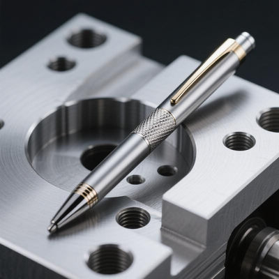 ปากกากระเป๋าไทเทเนียมแบบแท็กติก ปากกาไทเทเนียมแบบแอนอดิซัด ทนต่อการกัดกร่อน และพร้อมรับของขวัญ CNC Machining